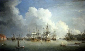 Dominic Serres the Elder der gefangene spanische Flotte in Havanna 1762 Seeschlachten Ölgemälde